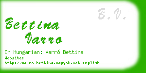 bettina varro business card